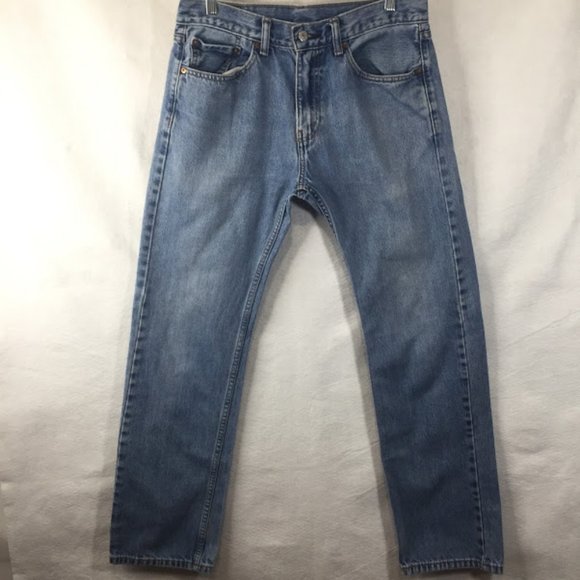 Levi's 505 Jeans Straight Leg Blue Denim Red Tab - Picture 3 of 12